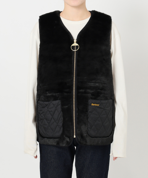 Barbour(バブアー)の「Barbour/バブアー KARIN FAUX FUR GILET LGI0201(その他アウター・レディース・ブラック・FREE)」の11枚目の写真