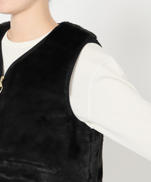Barbour(バブアー)の「Barbour/バブアー KARIN FAUX FUR GILET LGI0201(その他アウター・レディース・ブラック・FREE)」の15枚目の写真