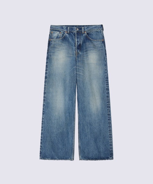 markaware（マーカウェア）の「【markaware/marka】オーガニックコットン 13.5oz セルビッチデニム / ワイドレッグジーンズ, Used Washed（デニムパンツ・メンズ・インディゴブルー・1/2）」の3枚目の写真