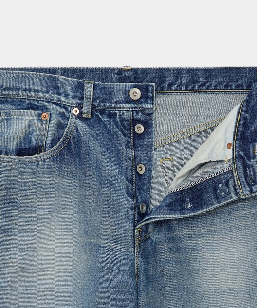 markaware（マーカウェア）の「【markaware/marka】オーガニックコットン 13.5oz セルビッチデニム / ワイドレッグジーンズ, Used Washed（デニムパンツ・メンズ・インディゴブルー・1/2）」の4枚目の写真