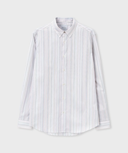Paul Smith（ポールスミス）の「"Signature Stripe" カジュアルシャツ / 253350 006LN（シャツ/ブラウス・メンズ・マルチ/ホワイト系その他・MEDIUM/SMALL/XX-LARGE/X-LARGE/LARGE）」の2枚目の写真