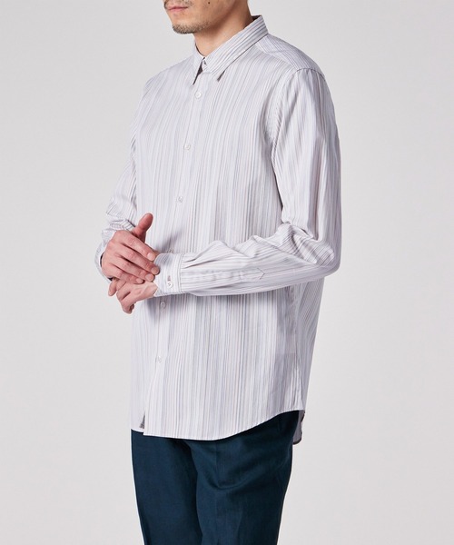 Paul Smith（ポールスミス）の「"Signature Stripe" カジュアルシャツ / 253350 006LN（シャツ/ブラウス・メンズ・マルチ/ホワイト系その他・MEDIUM/SMALL/XX-LARGE/X-LARGE/LARGE）」の6枚目の写真