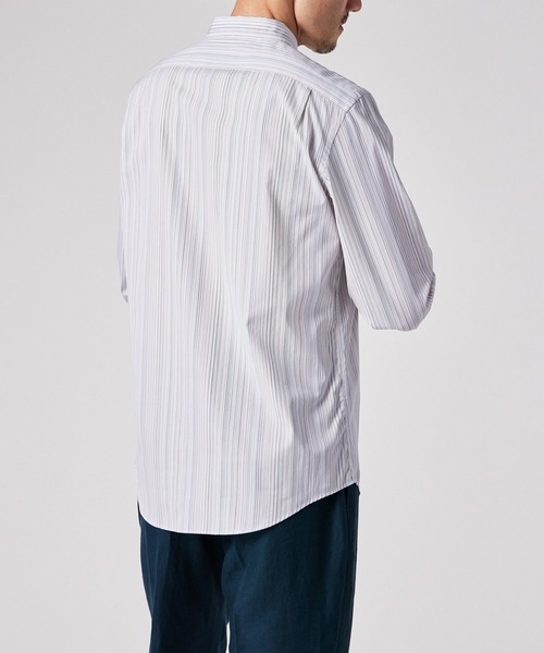 Paul Smith（ポールスミス）の「"Signature Stripe" カジュアルシャツ / 253350 006LN（シャツ/ブラウス・メンズ・マルチ/ホワイト系その他・MEDIUM/SMALL/XX-LARGE/X-LARGE/LARGE）」の7枚目の写真
