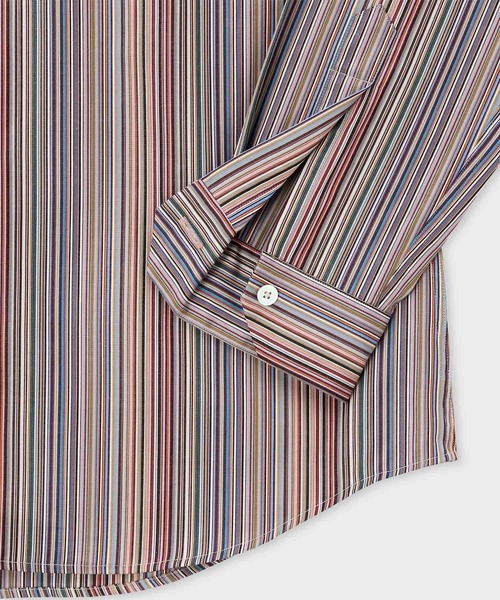 Paul Smith（ポールスミス）の「"Signature Stripe" カジュアルシャツ / 253350 006LN（シャツ/ブラウス・メンズ・マルチ/ホワイト系その他・MEDIUM/SMALL/XX-LARGE/X-LARGE/LARGE）」の3枚目の写真