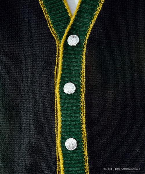 WIND BREAKERコラボ】ユニフォームニットカーディガン（カーディガン