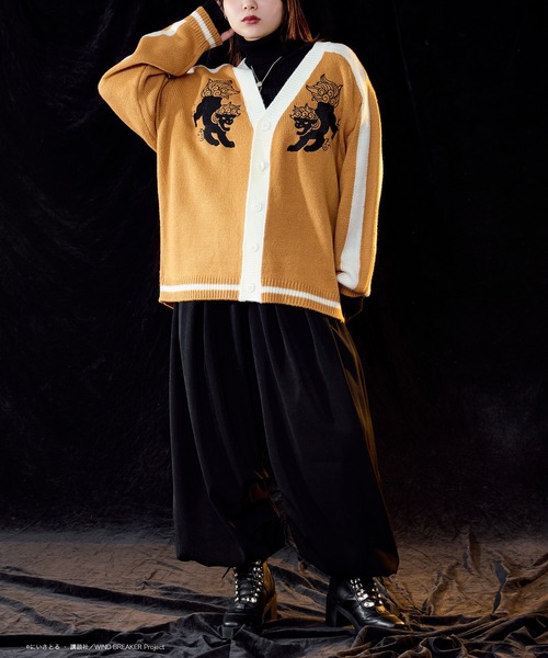 WIND BREAKERコラボ】ユニフォームニットカーディガン（カーディガン