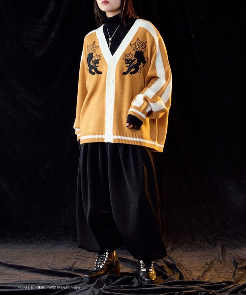 WIND BREAKERコラボ】ユニフォームニットカーディガン（カーディガン