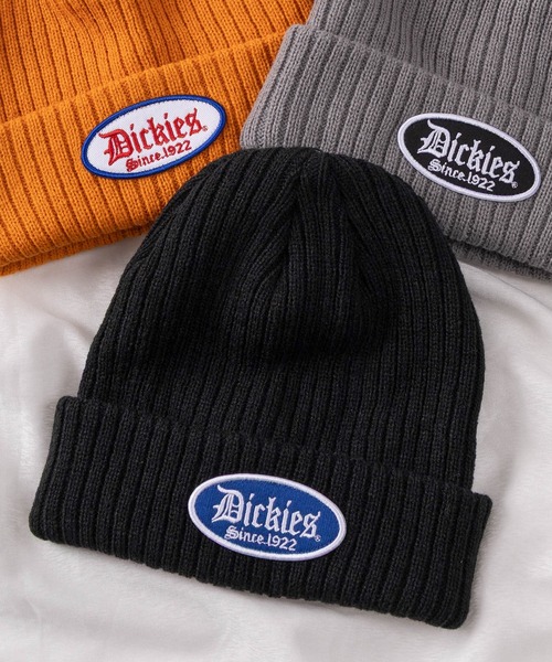 Dickies(ディッキーズ)の「【73】【Dickies/ディッキーズ】ファイヤー/オーバルロゴ ピスネーム付 ワッチキャップ(ニットキャップ/ビーニー・メンズ・ネイビー/レッド/ブラウン/ブラック/グレー/オレンジ/グレー系その他/カーキ/ブラック系その他/ブルー・FREE)」の3枚目の写真