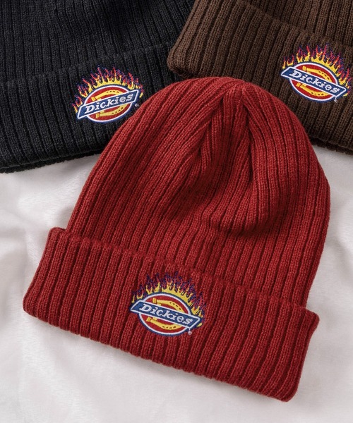 Dickies(ディッキーズ)の「【73】【Dickies/ディッキーズ】ファイヤー/オーバルロゴ ピスネーム付 ワッチキャップ(ニットキャップ/ビーニー・メンズ・ネイビー/レッド/ブラウン/ブラック/グレー/オレンジ/グレー系その他/カーキ/ブラック系その他/ブルー・FREE)」の9枚目の写真