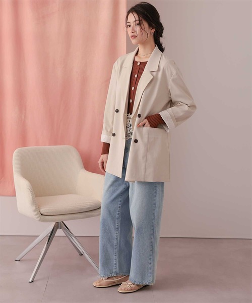 titivate（ティティベイト）の「ストレートシルエットデニムパンツ（デニムパンツ・レディース・インディゴブルー/ライトイエロー/ブルー/ライトブルー/ライトピンク・L/M/S/SP）」の8枚目の写真