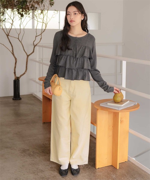 titivate（ティティベイト）の「ストレートシルエットデニムパンツ（デニムパンツ・レディース・インディゴブルー/ライトイエロー/ブルー/ライトブルー/ライトピンク・L/M/S/SP）」の20枚目の写真