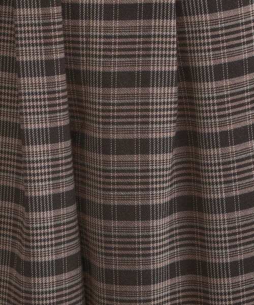 couture brooch（クチュールブローチ）の「【大人可愛い】起毛先染めチェック柄 スカラウエスト ワイドパンツ（その他パンツ・レディース・ブラウン系その他2/グレー系1・36/38/40/42）」の6枚目の写真