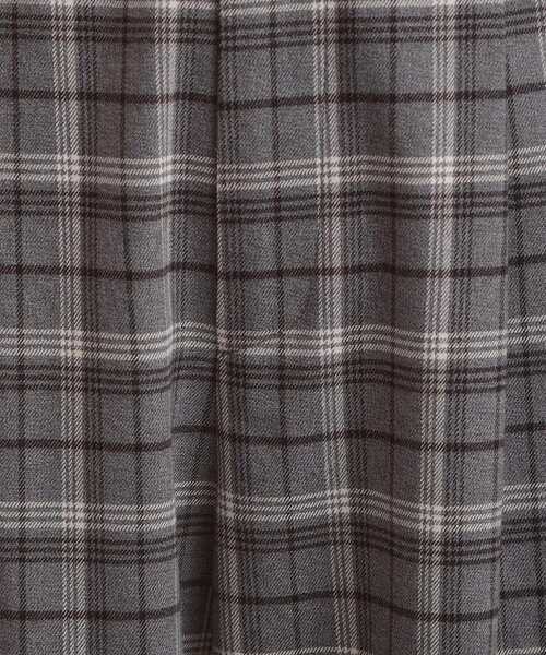 couture brooch（クチュールブローチ）の「【大人可愛い】起毛先染めチェック柄 スカラウエスト ワイドパンツ（その他パンツ・レディース・ブラウン系その他2/グレー系1・36/38/40/42）」の7枚目の写真