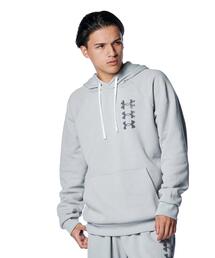 UNDER ARMOUR（アンダーアーマー）の「UAライバルフリース スライスアンドダイス テクスチャード フーディー（ライフスタイル/メンズ）（スウェット）」