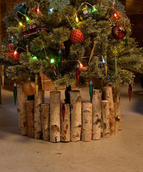 2025Xmas】丸太ツリー脚隠し（インテリア雑貨）｜niko and