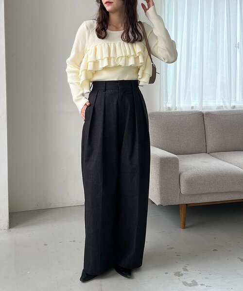 セール】【2WAY】ベアフリルニット（ニット/セーター）｜CAPRICIEUX LE