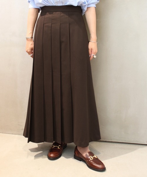 le cercle ADAM ET ROPE'(ルセルクルアダムエロペ)の「TRプリーツスカート/セットアップ対応(スカート・レディース・ダークブラウン/ブラウン系その他2/グレー/ブラック・FREE)」の10枚目の写真