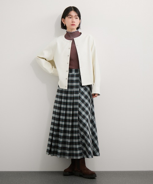 le cercle ADAM ET ROPE'(ルセルクルアダムエロペ)の「TRプリーツスカート/セットアップ対応(スカート・レディース・ダークブラウン/ブラウン系その他2/グレー/ブラック・FREE)」の20枚目の写真