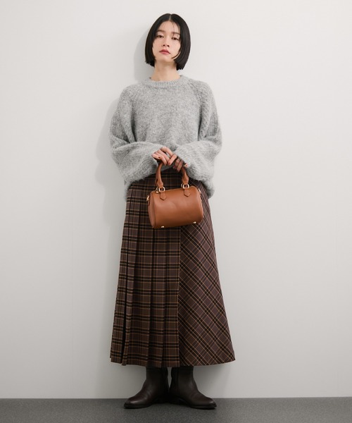 le cercle ADAM ET ROPE'(ルセルクルアダムエロペ)の「TRプリーツスカート/セットアップ対応(スカート・レディース・ダークブラウン/ブラウン系その他2/グレー/ブラック・FREE)」の19枚目の写真