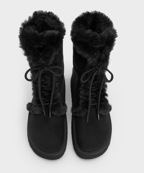 CHARLES & KEITH(チャールズ & キース)の「フォールドオーバー プラットフォームブーツ(ブーツ・レディース・ブラック系その他2/サンドベージュ・23cm/23.5cm/24.5cm/25cm/25.5cm/22.5cm)」の10枚目の写真