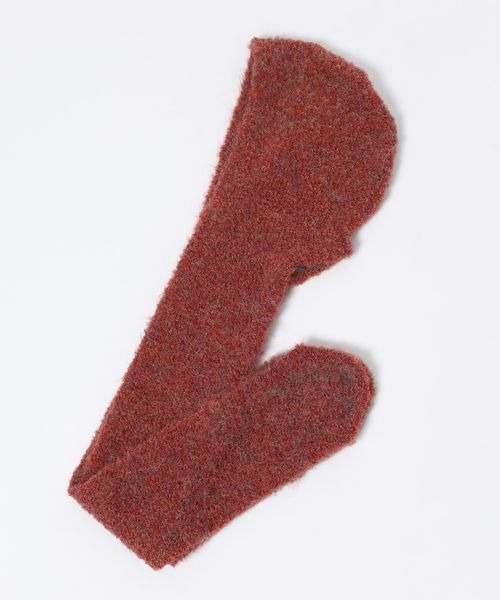 JEANASIS（ジーナシス）の「フードツキニットストール/599045（ストール/ショール・レディース・レッド系その他/グレー系その他/ブラウン系その他・FREE）」の3枚目の写真