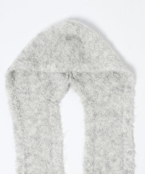 JEANASIS（ジーナシス）の「フードツキニットストール/599045（ストール/ショール・レディース・レッド系その他/グレー系その他/ブラウン系その他・FREE）」の5枚目の写真