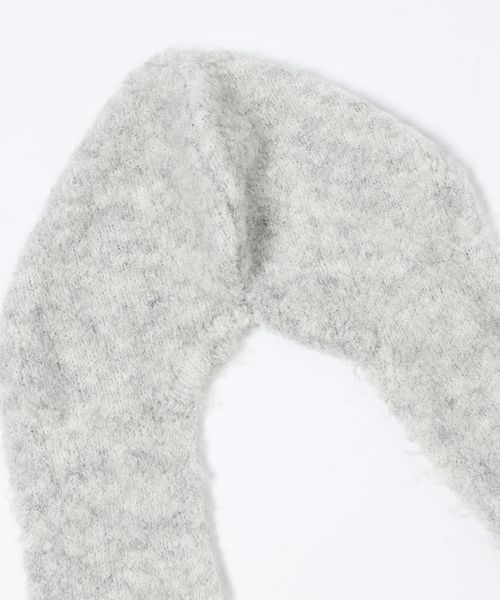 JEANASIS（ジーナシス）の「フードツキニットストール/599045（ストール/ショール・レディース・レッド系その他/グレー系その他/ブラウン系その他・FREE）」の7枚目の写真