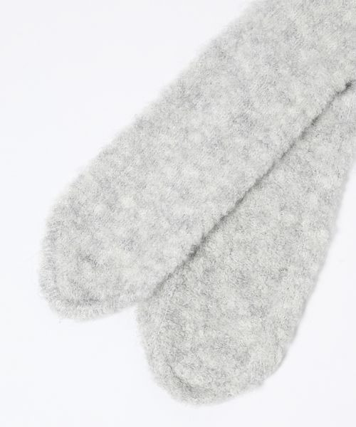 JEANASIS（ジーナシス）の「フードツキニットストール/599045（ストール/ショール・レディース・レッド系その他/グレー系その他/ブラウン系その他・FREE）」の4枚目の写真