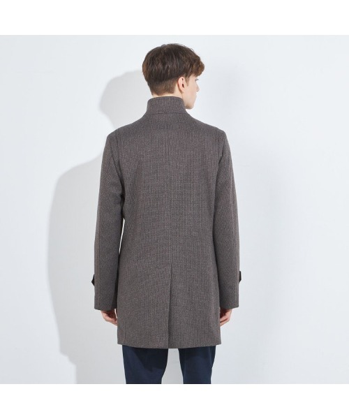 SUIT SELECT(スーツセレクト)の「ショートスタンドコート(チェスターコート・メンズ・ネイビー・SMALL/XX-LARGE/X-LARGE/LARGE/MEDIUM)」の7枚目の写真