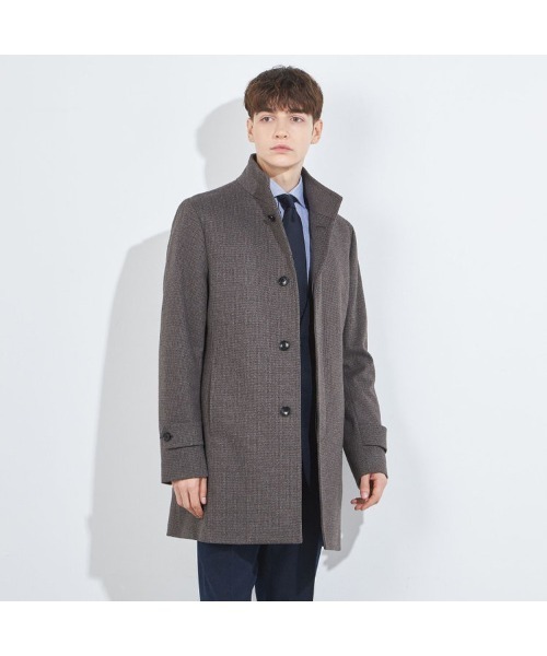 SUIT SELECT(スーツセレクト)の「ショートスタンドコート(チェスターコート・メンズ・ネイビー・SMALL/XX-LARGE/X-LARGE/LARGE/MEDIUM)」の5枚目の写真