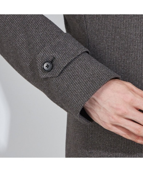 SUIT SELECT(スーツセレクト)の「ショートスタンドコート(チェスターコート・メンズ・ネイビー・SMALL/XX-LARGE/X-LARGE/LARGE/MEDIUM)」の14枚目の写真