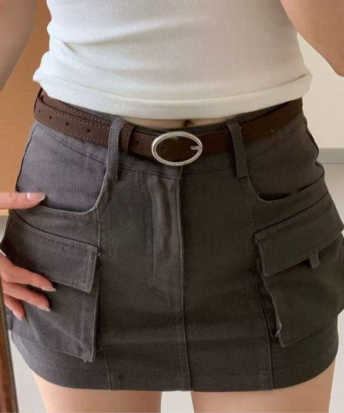 SPIGA(スピーガ)の「シルバーバックル細ベルト(ベルト・レディース・ブラック/ダークブラウン/ブラウン/ベージュ・FREE)」の9枚目の写真