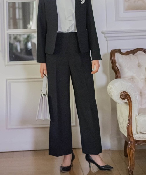 LAUTREAMONT(ロートレアモン)の「トリクシオンワイドパンツ≪洗濯機で洗える≫(その他パンツ・レディース・ネイビー/ブラック・11号/9号/7号)」の1枚目の写真