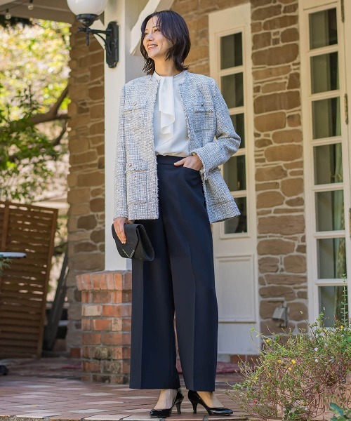 LAUTREAMONT(ロートレアモン)の「トリクシオンワイドパンツ≪洗濯機で洗える≫(その他パンツ・レディース・ネイビー/ブラック・11号/9号/7号)」の8枚目の写真