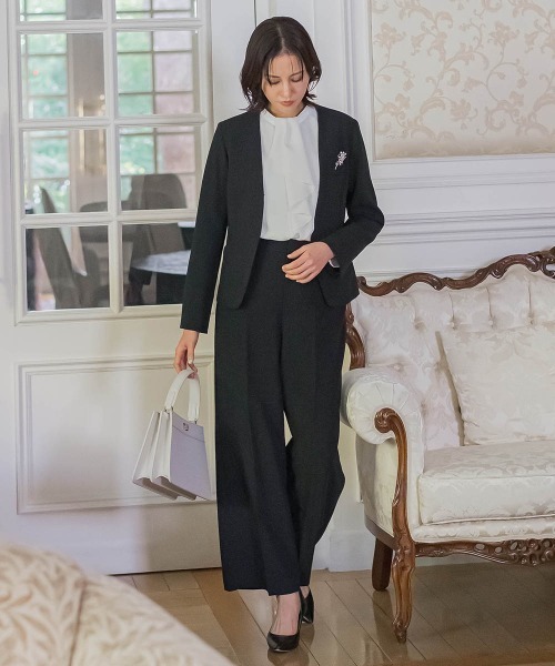 LAUTREAMONT(ロートレアモン)の「トリクシオンワイドパンツ≪洗濯機で洗える≫(その他パンツ・レディース・ネイビー/ブラック・11号/9号/7号)」の3枚目の写真