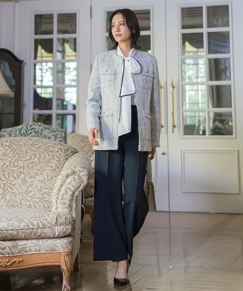 LAUTREAMONT(ロートレアモン)の「トリクシオンワイドパンツ≪洗濯機で洗える≫(その他パンツ・レディース・ネイビー/ブラック・11号/9号/7号)」の10枚目の写真