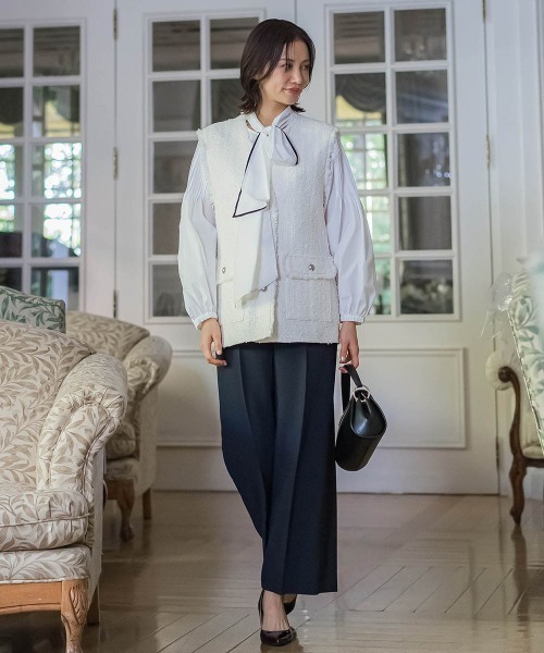 LAUTREAMONT(ロートレアモン)の「トリクシオンワイドパンツ≪洗濯機で洗える≫(その他パンツ・レディース・ネイビー/ブラック・11号/9号/7号)」の11枚目の写真