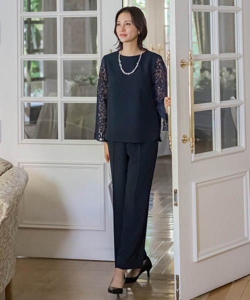 LAUTREAMONT(ロートレアモン)の「トリクシオンワイドパンツ≪洗濯機で洗える≫(その他パンツ・レディース・ネイビー/ブラック・11号/9号/7号)」の13枚目の写真