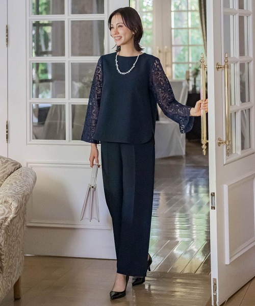 LAUTREAMONT(ロートレアモン)の「トリクシオンワイドパンツ≪洗濯機で洗える≫(その他パンツ・レディース・ネイビー/ブラック・11号/9号/7号)」の14枚目の写真