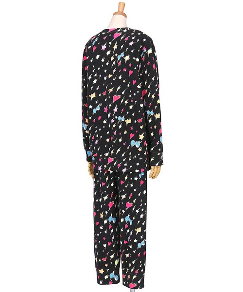 tsumori chisato SLEEP(ツモリチサト スリープ)の「綿100%(本体) あったか パジャマ 長袖 長ズボン(ルームウェア/パジャマ・レディース・ベージュ系その他/ブラック系その他・L/M)」の4枚目の写真