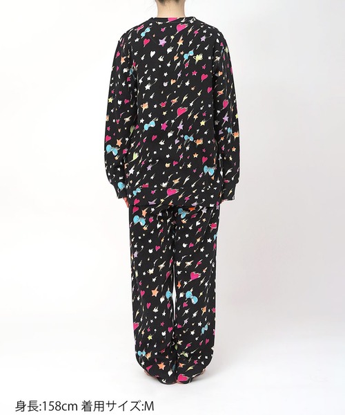 tsumori chisato SLEEP(ツモリチサト スリープ)の「綿100%(本体) あったか パジャマ 長袖 長ズボン(ルームウェア/パジャマ・レディース・ベージュ系その他/ブラック系その他・L/M)」の10枚目の写真