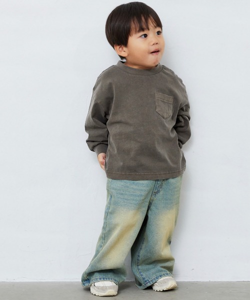 Fluffy BROTHERS(フラッフィーブラザーズ)の「ワイドパンツ(その他パンツ・キッズ・ブラウン/ブルー・110/100/90/80/140/130/120/150)」の3枚目の写真