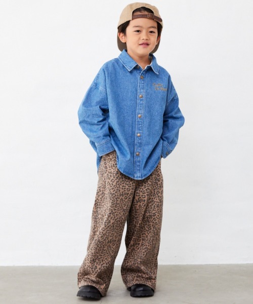 Fluffy BROTHERS(フラッフィーブラザーズ)の「ワイドパンツ(その他パンツ・キッズ・ブラウン/ブルー・110/100/90/80/140/130/120/150)」の10枚目の写真