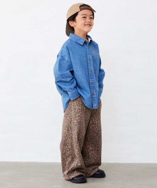 Fluffy BROTHERS(フラッフィーブラザーズ)の「ワイドパンツ(その他パンツ・キッズ・ブラウン/ブルー・110/100/90/80/140/130/120/150)」の15枚目の写真