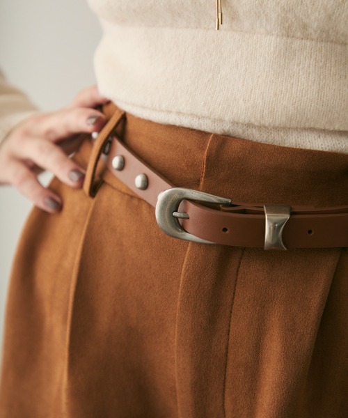 Trish（トリッシュ）の「スタッズベルト（ベルト・レディース・ブラック/ブラウン・FREE）」の2枚目の写真