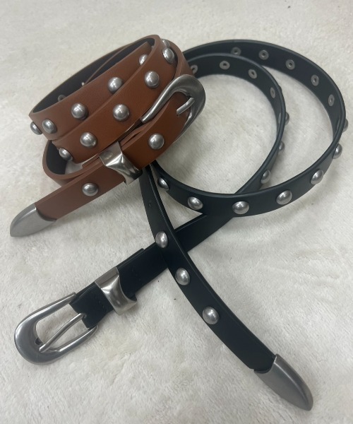 Trish（トリッシュ）の「スタッズベルト（ベルト・レディース・ブラック/ブラウン・FREE）」の6枚目の写真