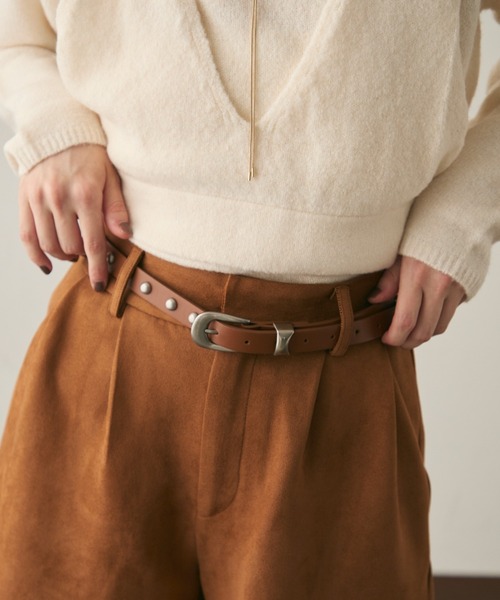 Trish（トリッシュ）の「スタッズベルト（ベルト・レディース・ブラック/ブラウン・FREE）」の4枚目の写真