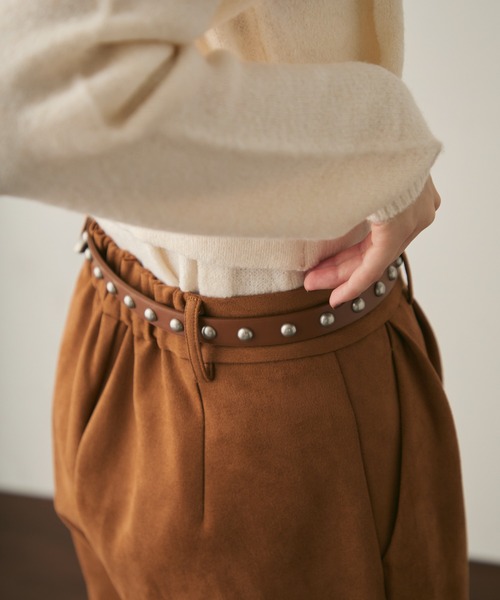 Trish（トリッシュ）の「スタッズベルト（ベルト・レディース・ブラック/ブラウン・FREE）」の3枚目の写真