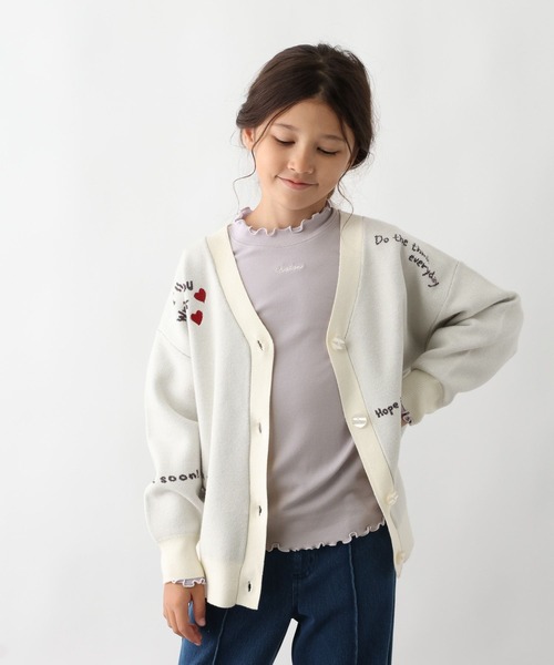 GLOBAL WORK（グローバルワーク）の「温度調節テレコメロー長袖/603695（Tシャツ/カットソー・キッズ・ライトパープル/ブラック/ライトブルー/ホワイト・160cm/130cm/150cm/140cm）」の4枚目の写真