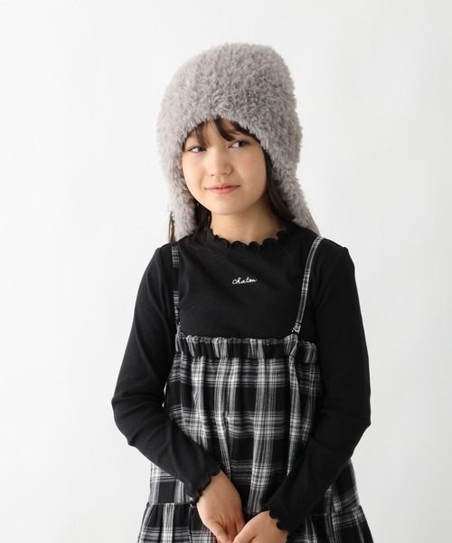 GLOBAL WORK（グローバルワーク）の「温度調節テレコメロー長袖/603695（Tシャツ/カットソー・キッズ・ライトパープル/ブラック/ライトブルー/ホワイト・160cm/130cm/150cm/140cm）」の3枚目の写真